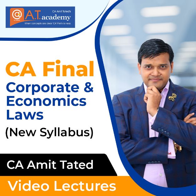 Picture of CA FINAL CORPORATE & ECONOMICS LAWS By CA Amit Tated