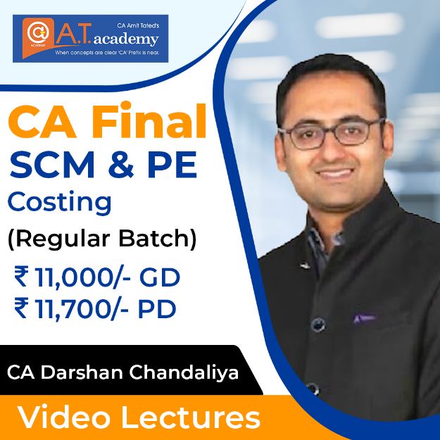 Picture of CA Final SCM & PE (Costing) By CA Darshan Chandaliya