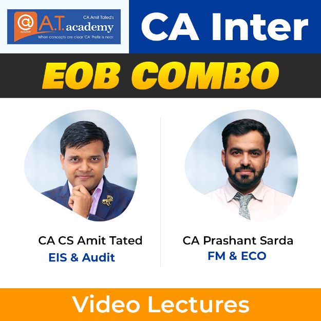 Picture of EOB Combo CA Inter - EIS & Audit By CA Amit Tated and FM Eco by CA Prashant Sarda