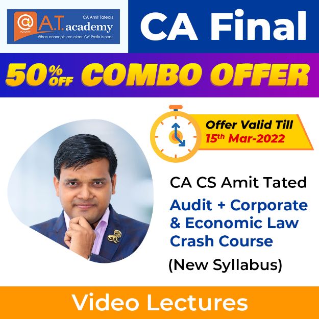 Picture of Combo - Audit + Corporate & Economic Law Crash Course By CA Amit Tated (Pre Book till 15th March 2022)