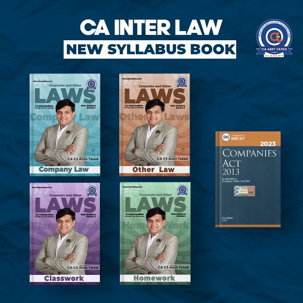 CA INTER - LAW BOOK + BARE ACT (NEW SYLLABUS)