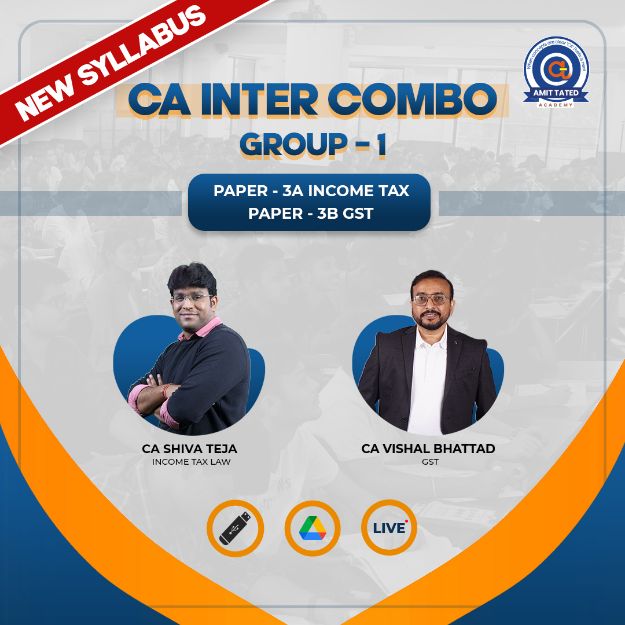 COMBO - PAPER-3A DT BY CS SHIVA TEJA + PAPER-3B: GST  BY CA VISHAL BHATTAD (New Syllabus)