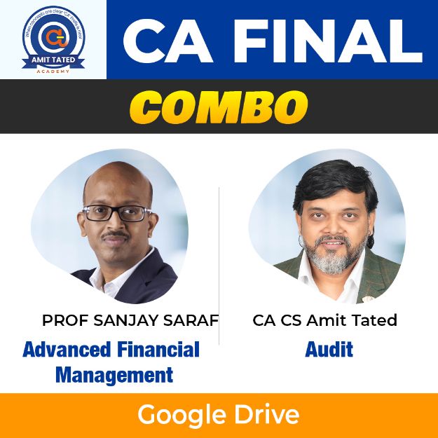 Picture of CA Final AFM By Prof Sanjay Saraf & CA FINAL AUDIT 2nd June 2025 DIAMOND BATCH By CA Amit Tated - COMBO