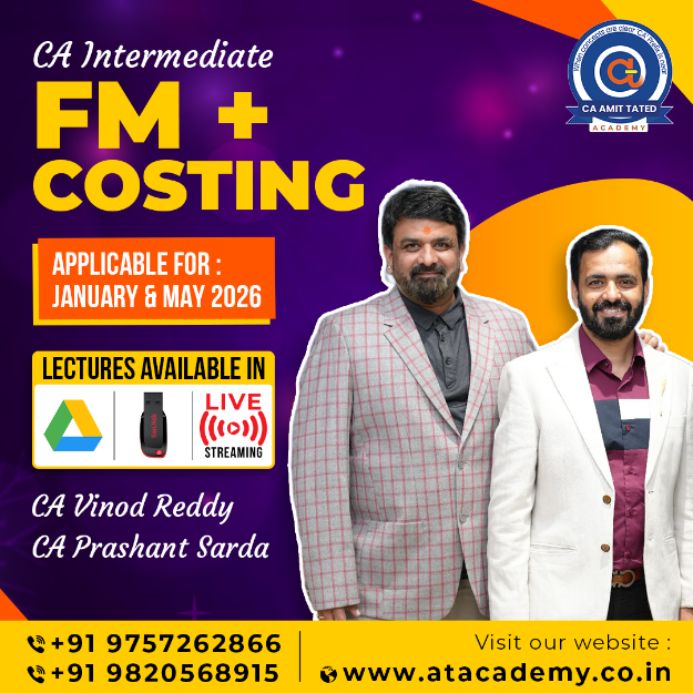 Picture of CA INTER FM + COSTING FOR JANUARY & MAY 2026