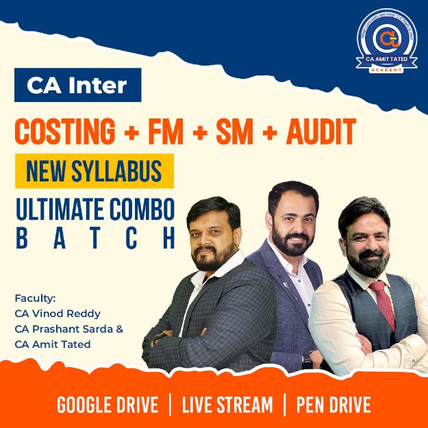 Picture of CA Inter Costing + FM + SM + Audit for Sept 2026 ,Jan 2027 & May 2027