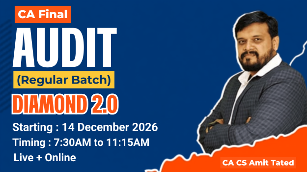 Picture of CA Final Audit (Regular Diamond 2.0 Batch) by CA CS Amit Tated